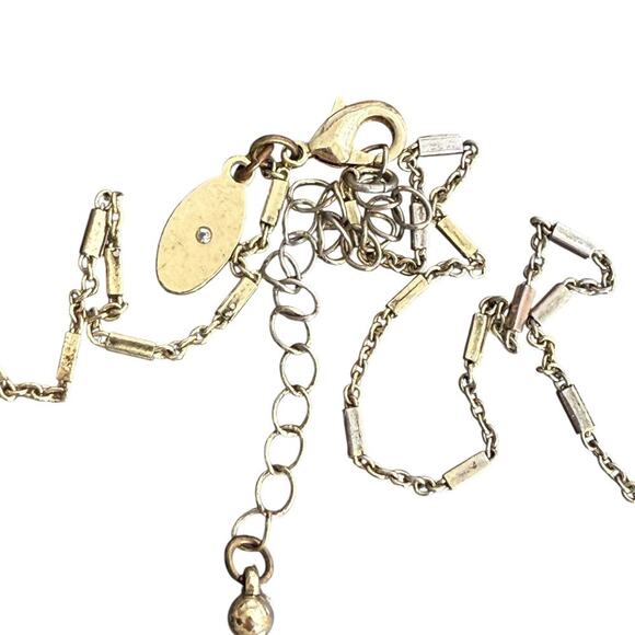 Vintage Ann Taylor Crystal Statement Necklace 30inch - Picture 4 of 8